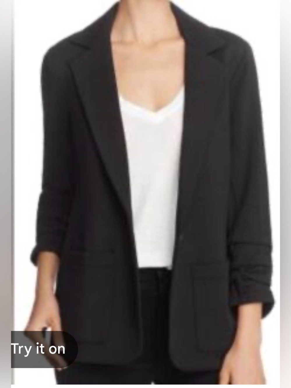 Bailey 44 Knit One-Button Blazer – Black – XL – Excellent Condition